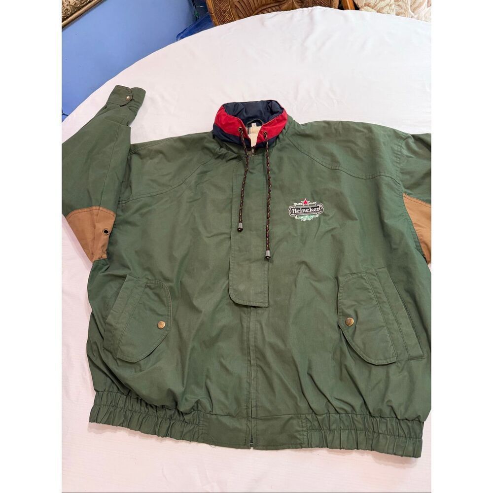 Heineken Men’s Vintage Green Embroidered Jacket Size XXL - Picture 4 of 13